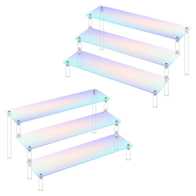 Perfume Villa Fragrance - 1-5 Tier Iridescent Acrylic Display Risers