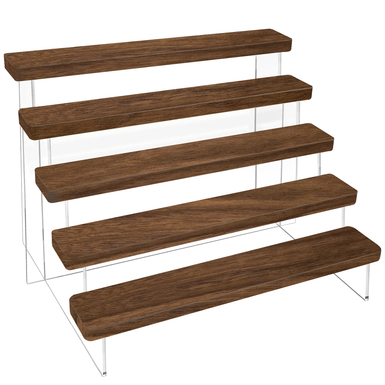 Perfume Villa Fragrance - Acrylic Risers Display Shelf Wood Display