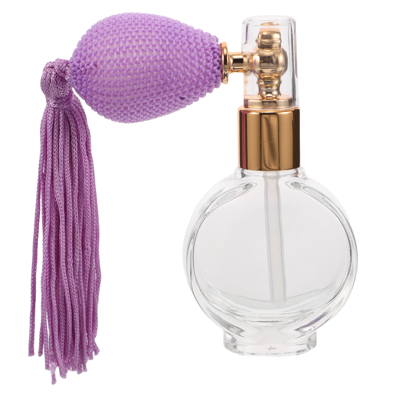 Perfume Fragrance Powder - Compact Refillable Glass Perfume Atomizer Vintage
