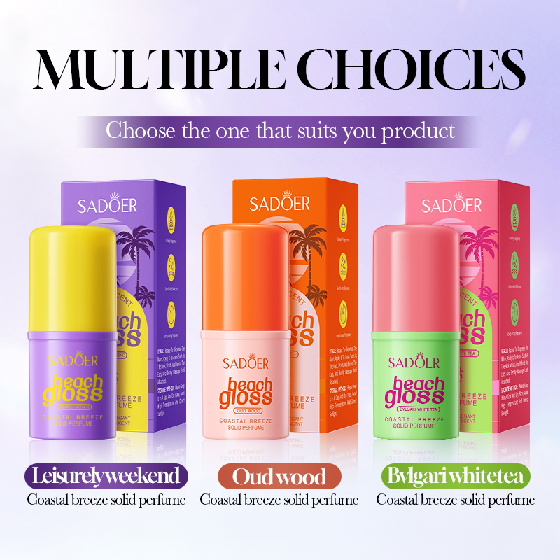Perfume Aroma Fragrance - SADOER Beach Gloss Solid Perfume Stick,
