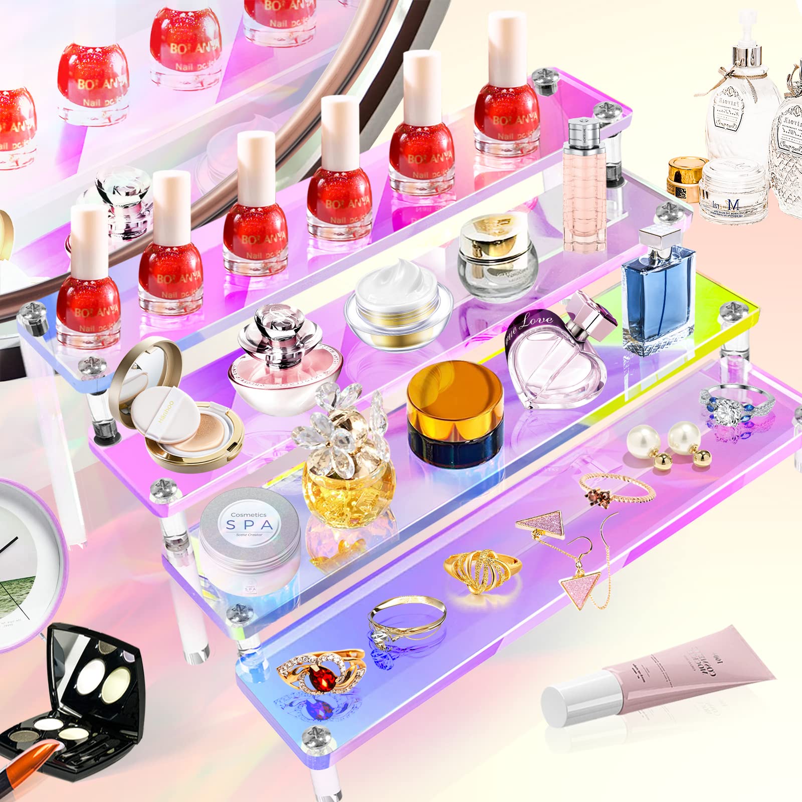 1-5 Tier Iridescent Acrylic Di - Perfume Villa Fragrance review and price