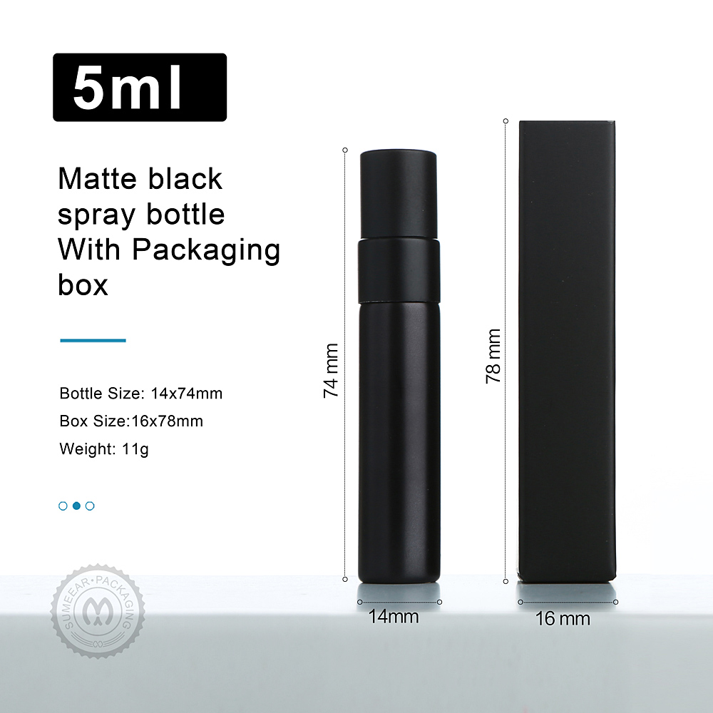 50/100pcs 5ml Matte Black Perf - Perfume Decant Sample review and price