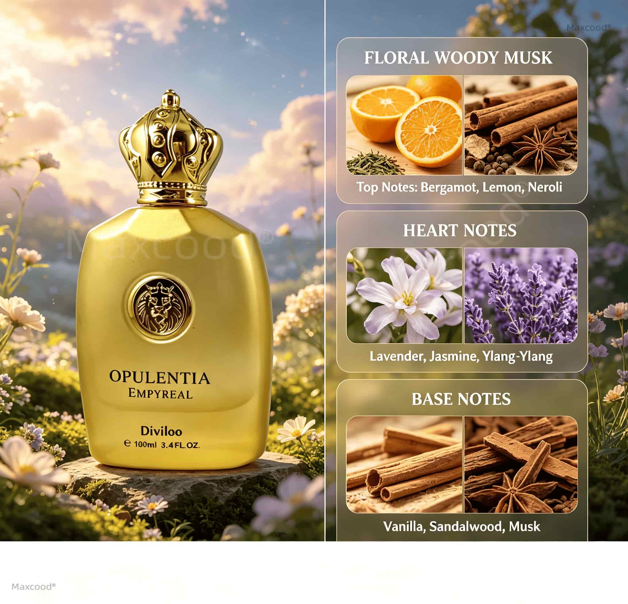 Floral, Woody, and Musky Notes - Fragrance Long Lasting Perfume review and price