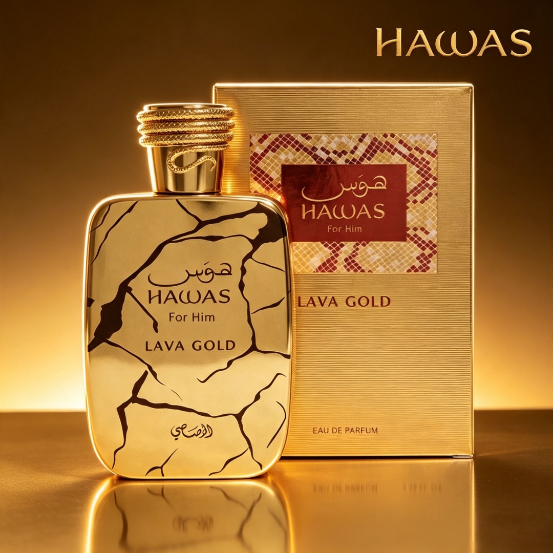 Hawas Lava Gold by Rasasi 100m - Perfume Fragrance For Men review and price