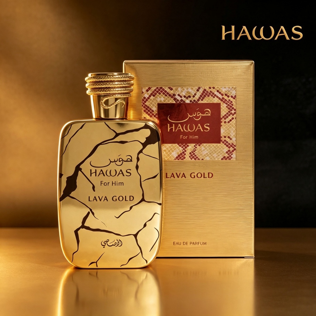 Hawas Lava Gold by Rasasi 100m - Perfume Fragrance For Men review and price